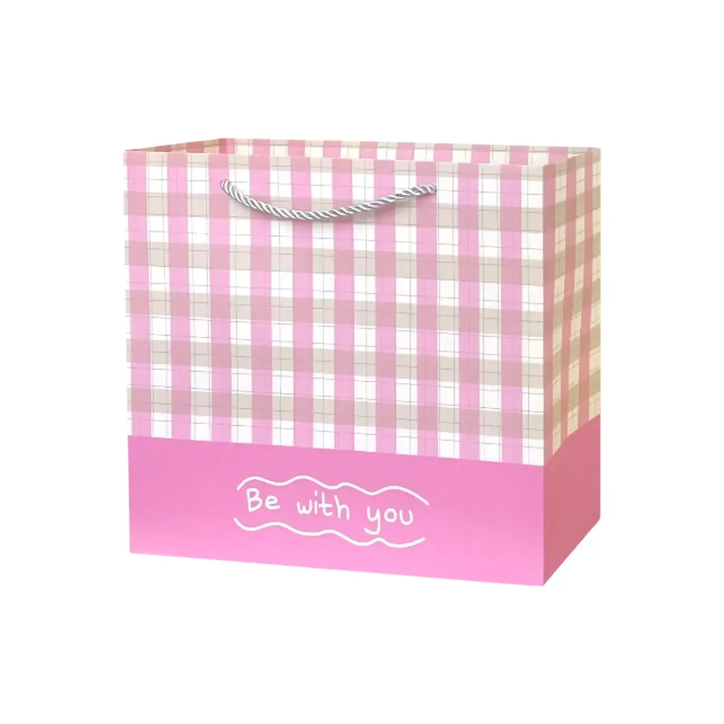Be With  You Medium Gift Bag Pink