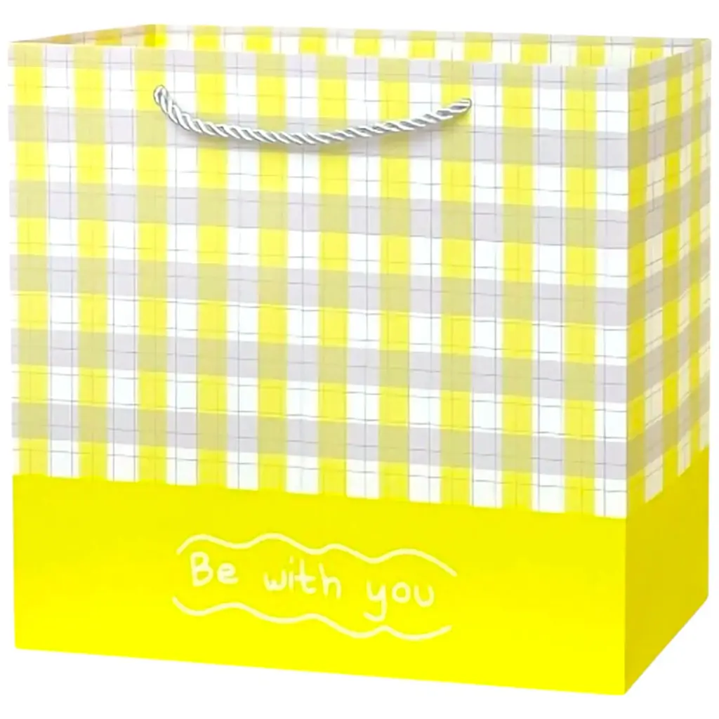 Be With  You Jumbo Gift Bag Yellow