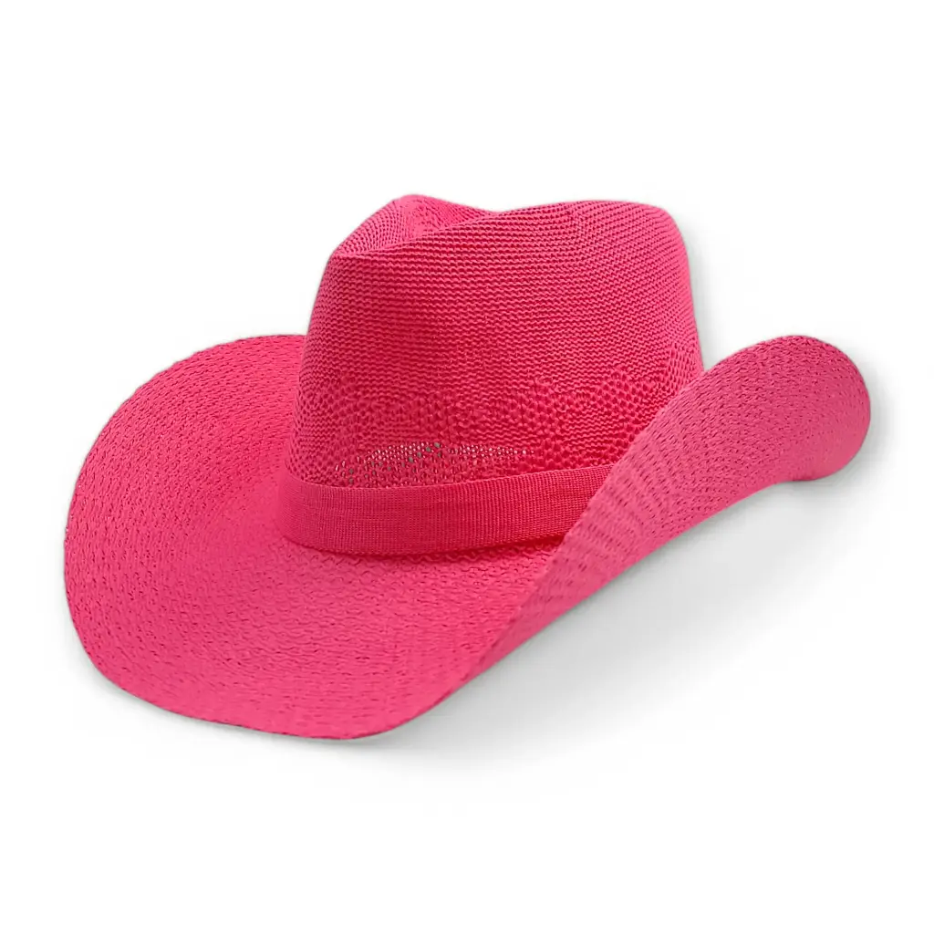 Pink Fabric Cowboy Hat