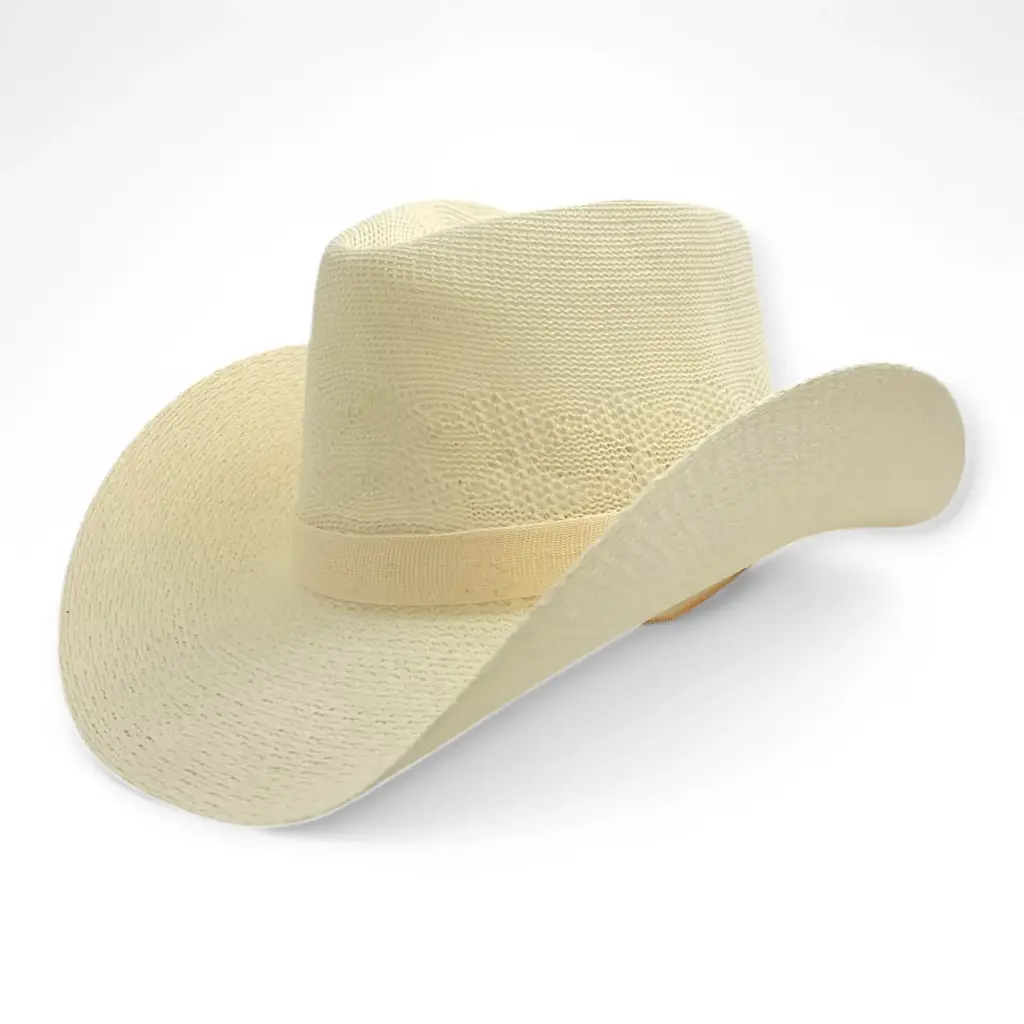 Fabric Cowboy Hat White 
