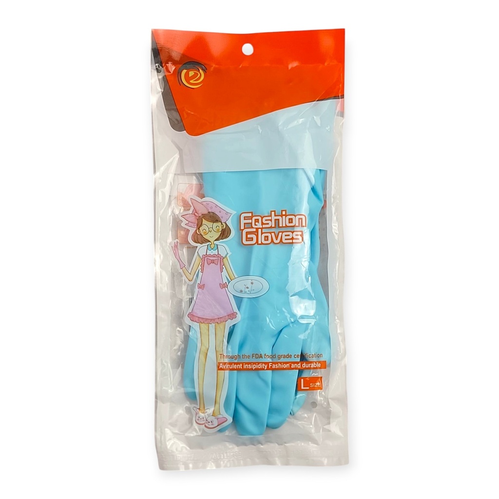 Long All-Purpose Latex Glove-Blue