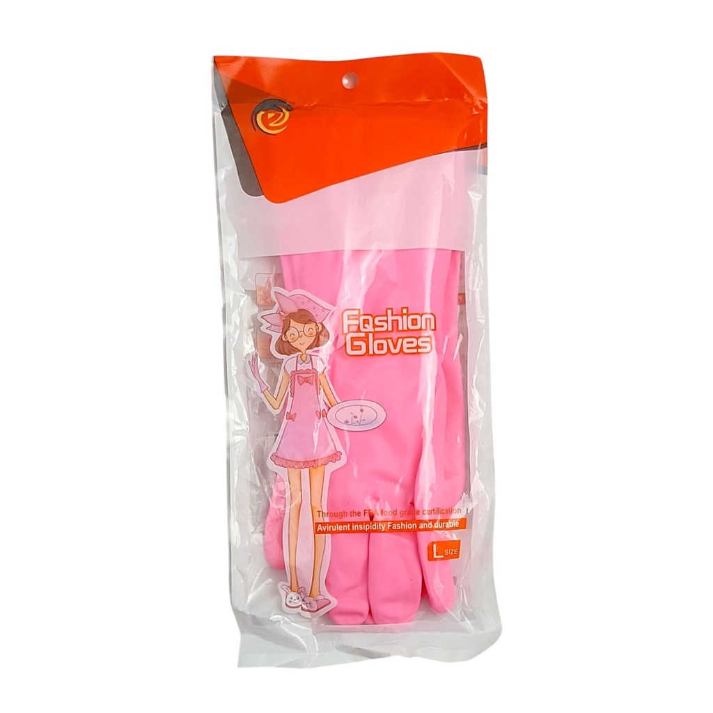 Long All-Purpose Latex Glove-Pink