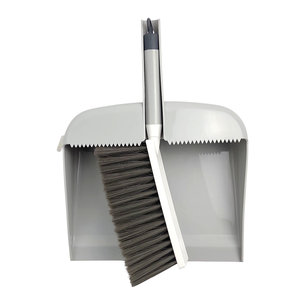 Dustpan & Brush with silicone Squeegy.