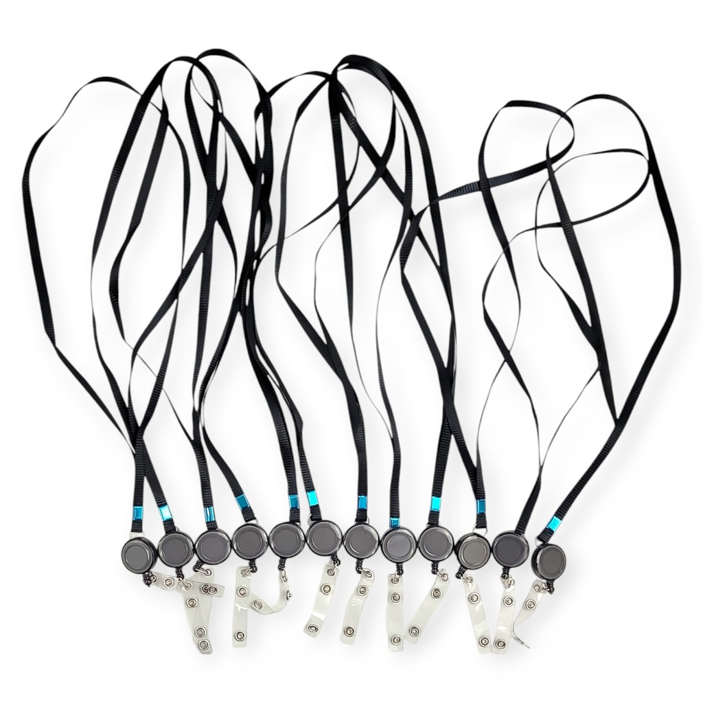 Retractable Lanyard Black 