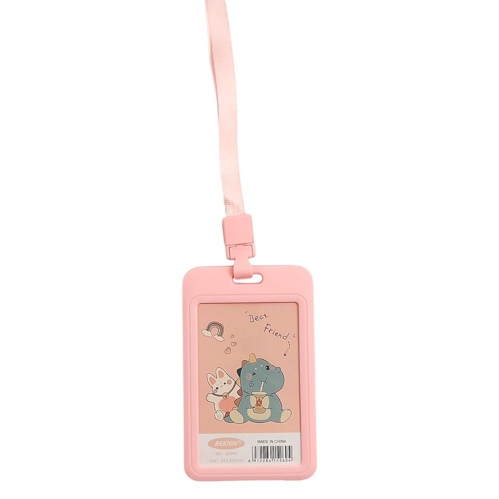 Durable ID Holder Pink