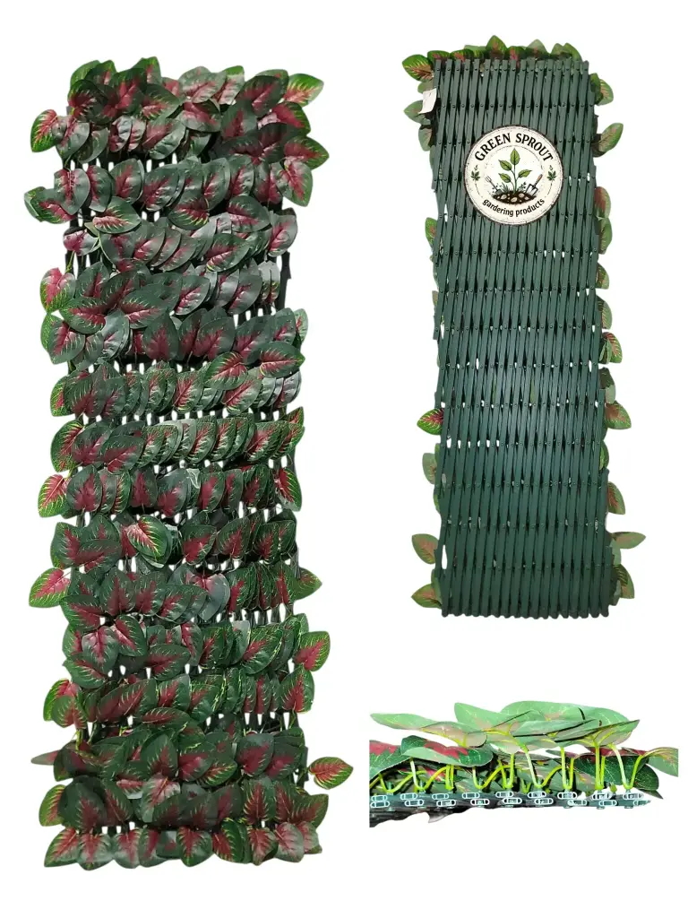 Durable PVC EXPANDABLE TRELLIS 36 in x 72 in Fittonia (fence)
