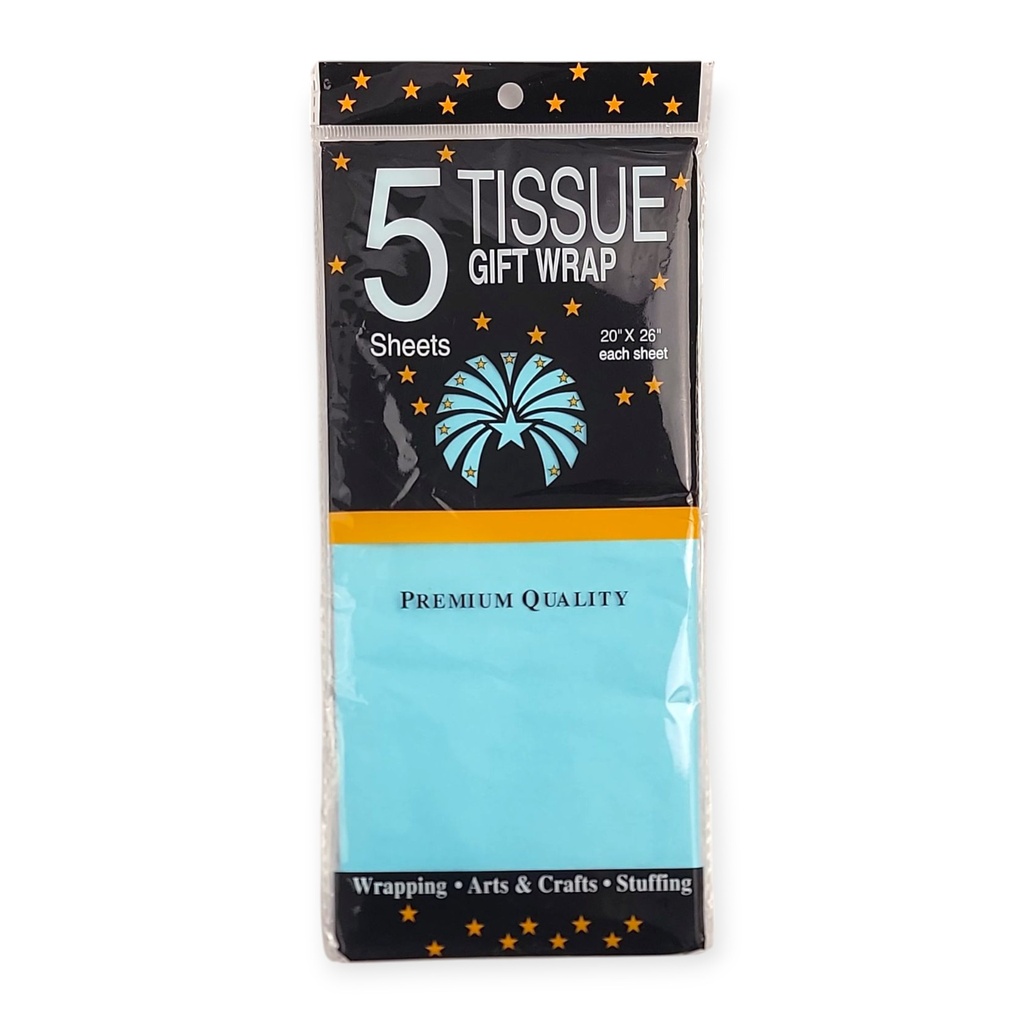 5 pcs Gift Tissue Paper Blue