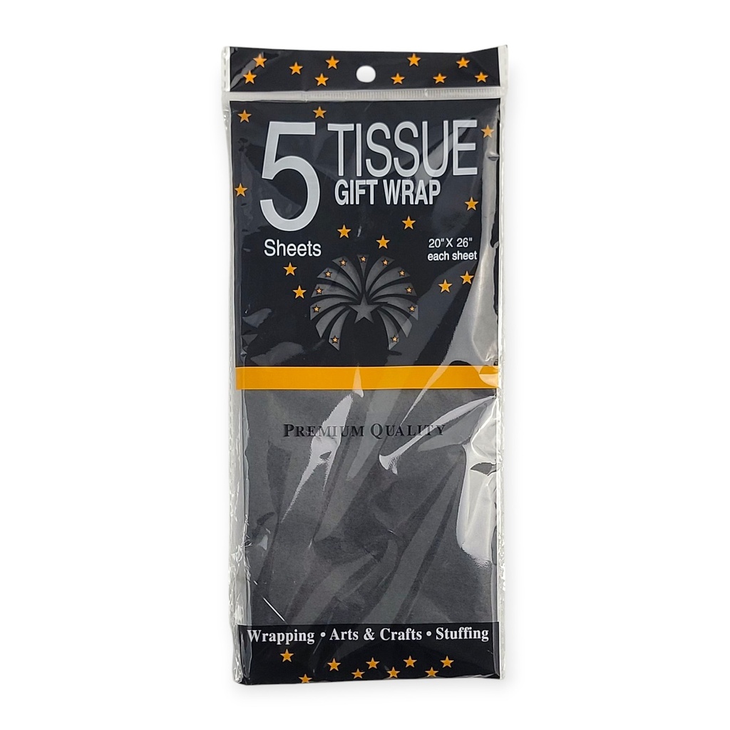 5 pcs Gift Tissue Paper Black 