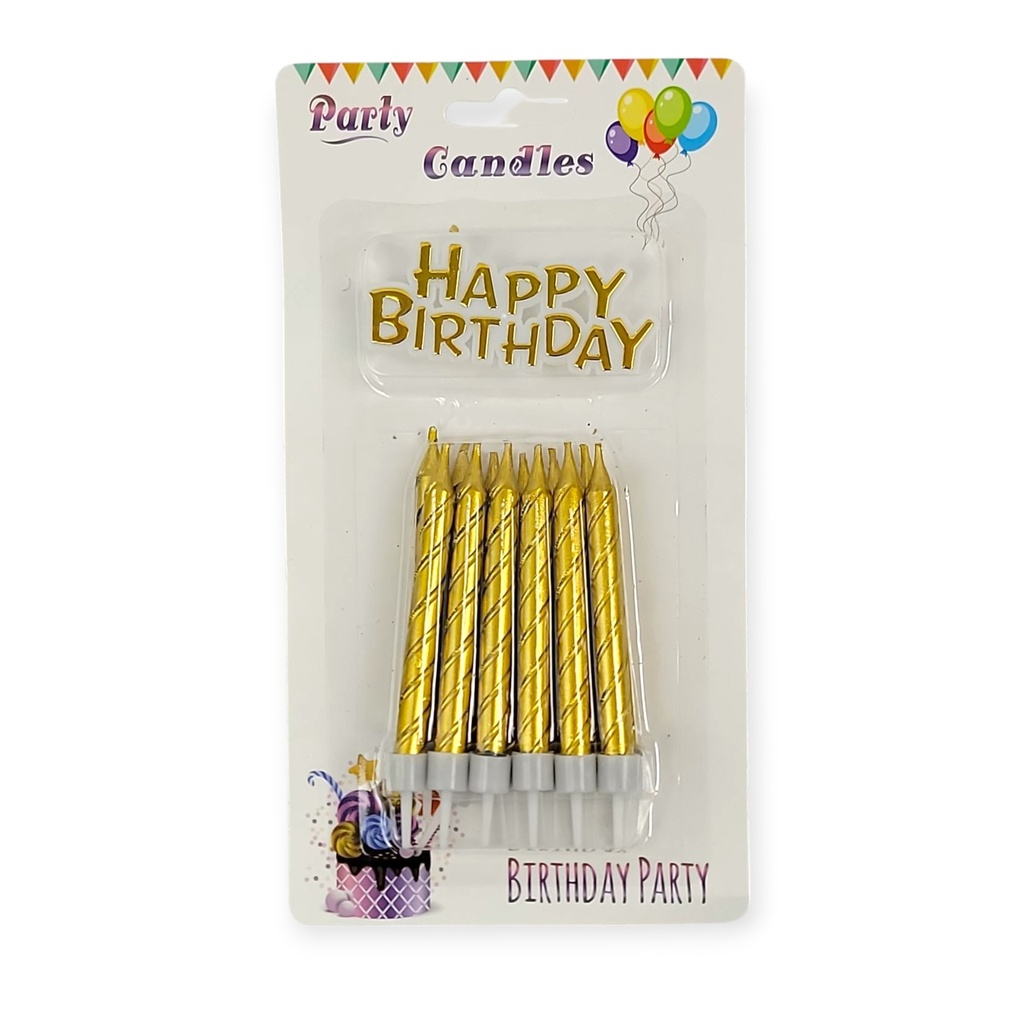 Birthday Candle with HBD Decor