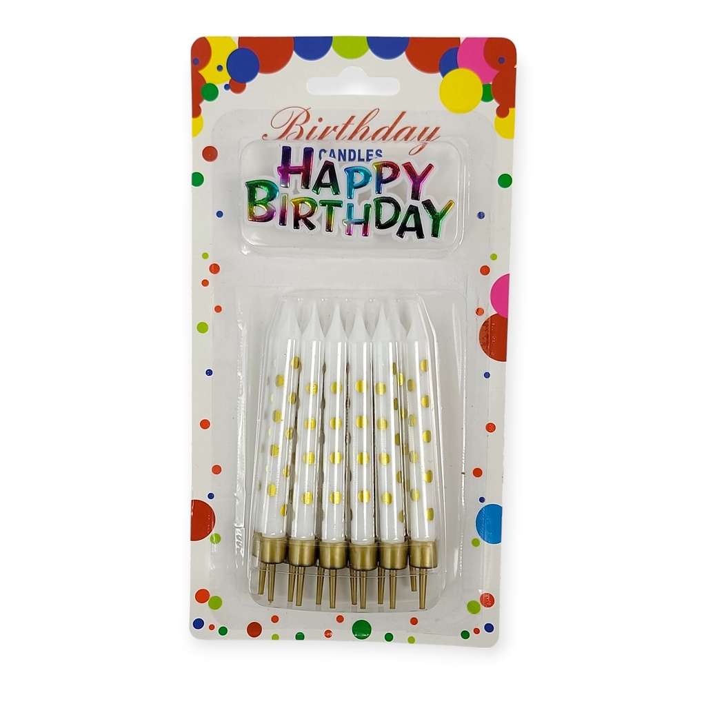 Birthday Candle with HBD Decor