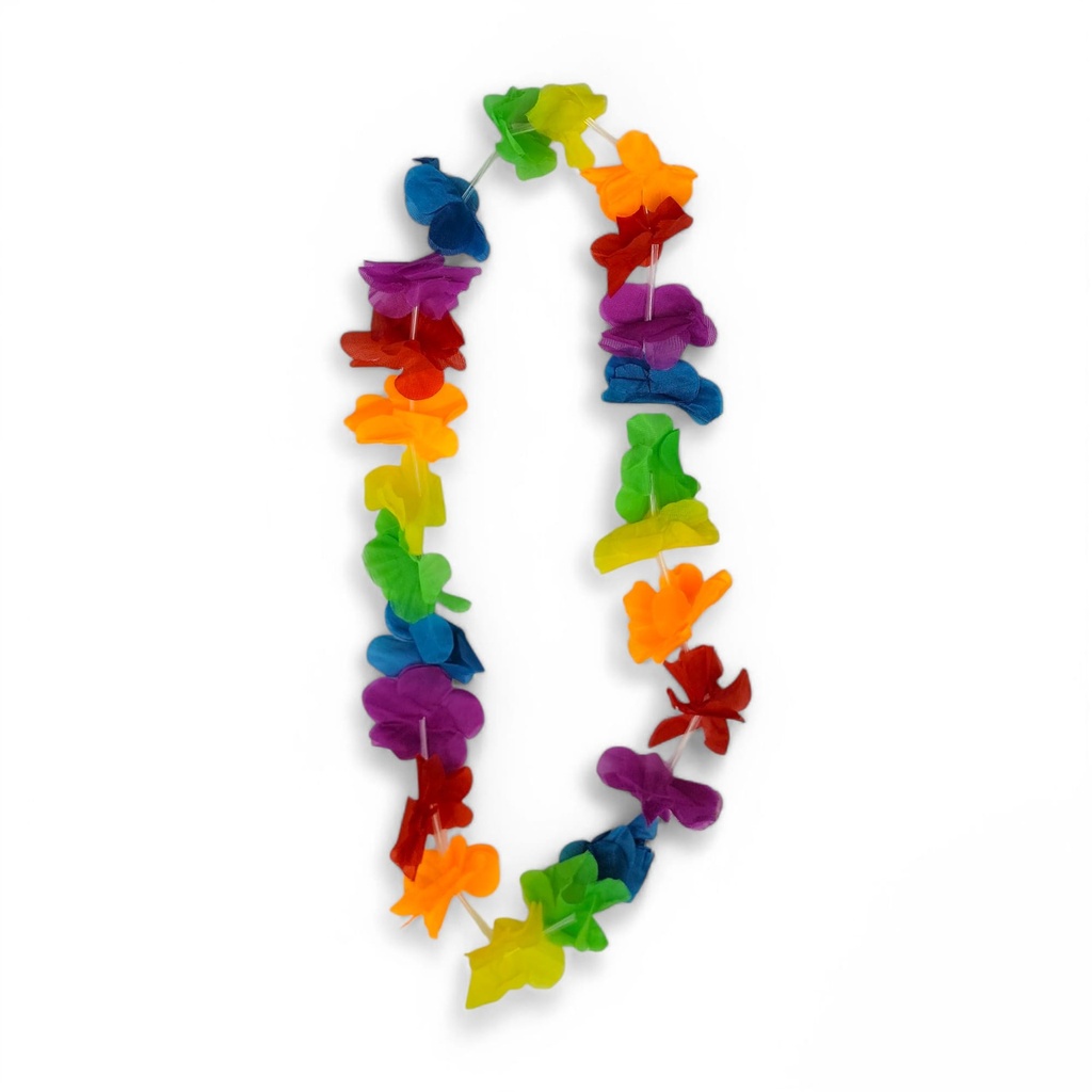 LUAU FLOWER LEI 36IN Rain Bow