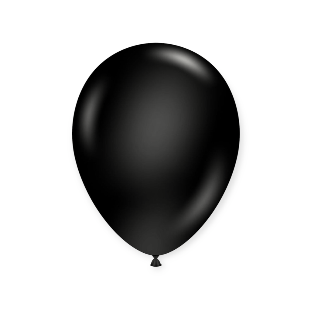 12" Chrome Latex Balloons 10 pcs Black