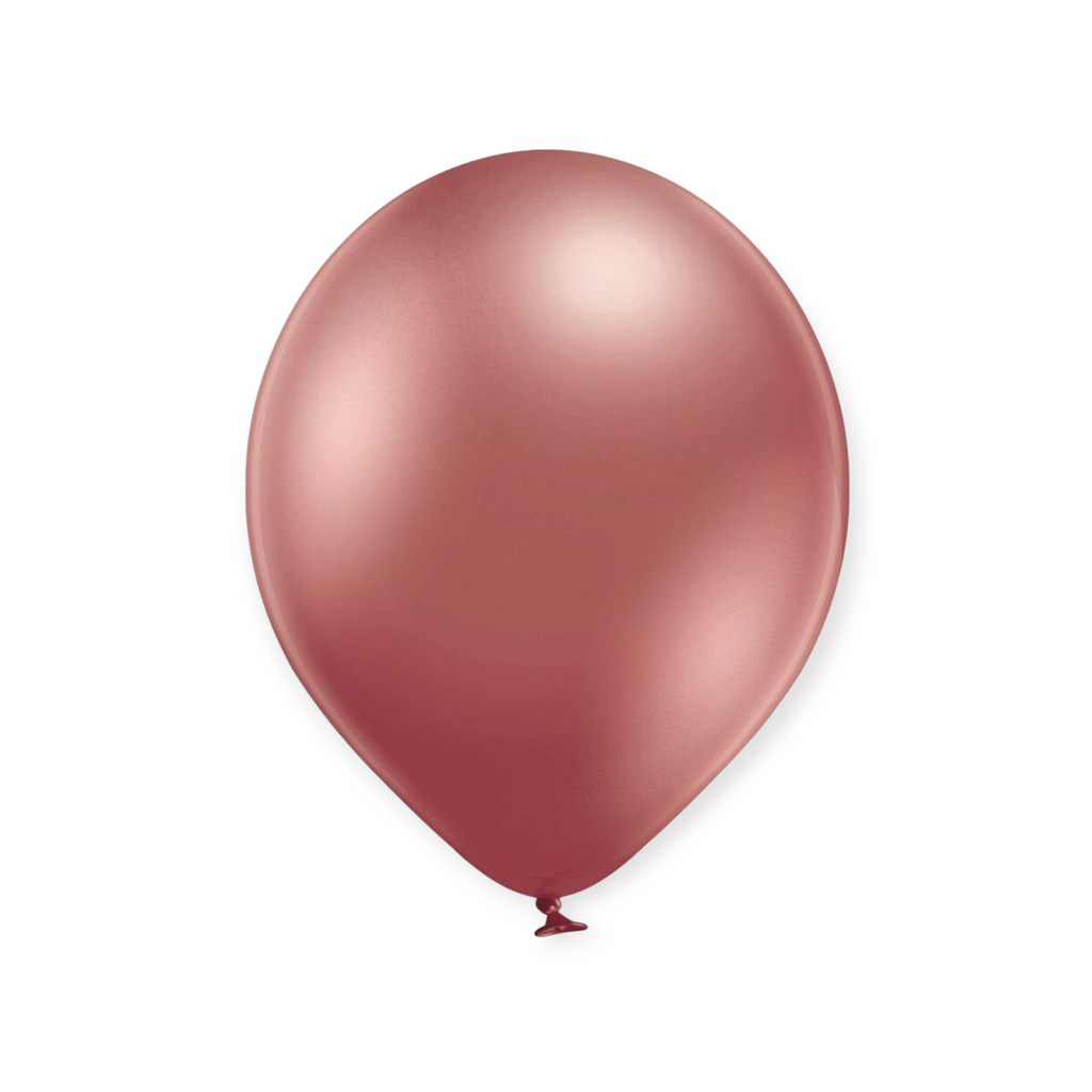 12" Chrome Latex Balloons 10 pcs Rose