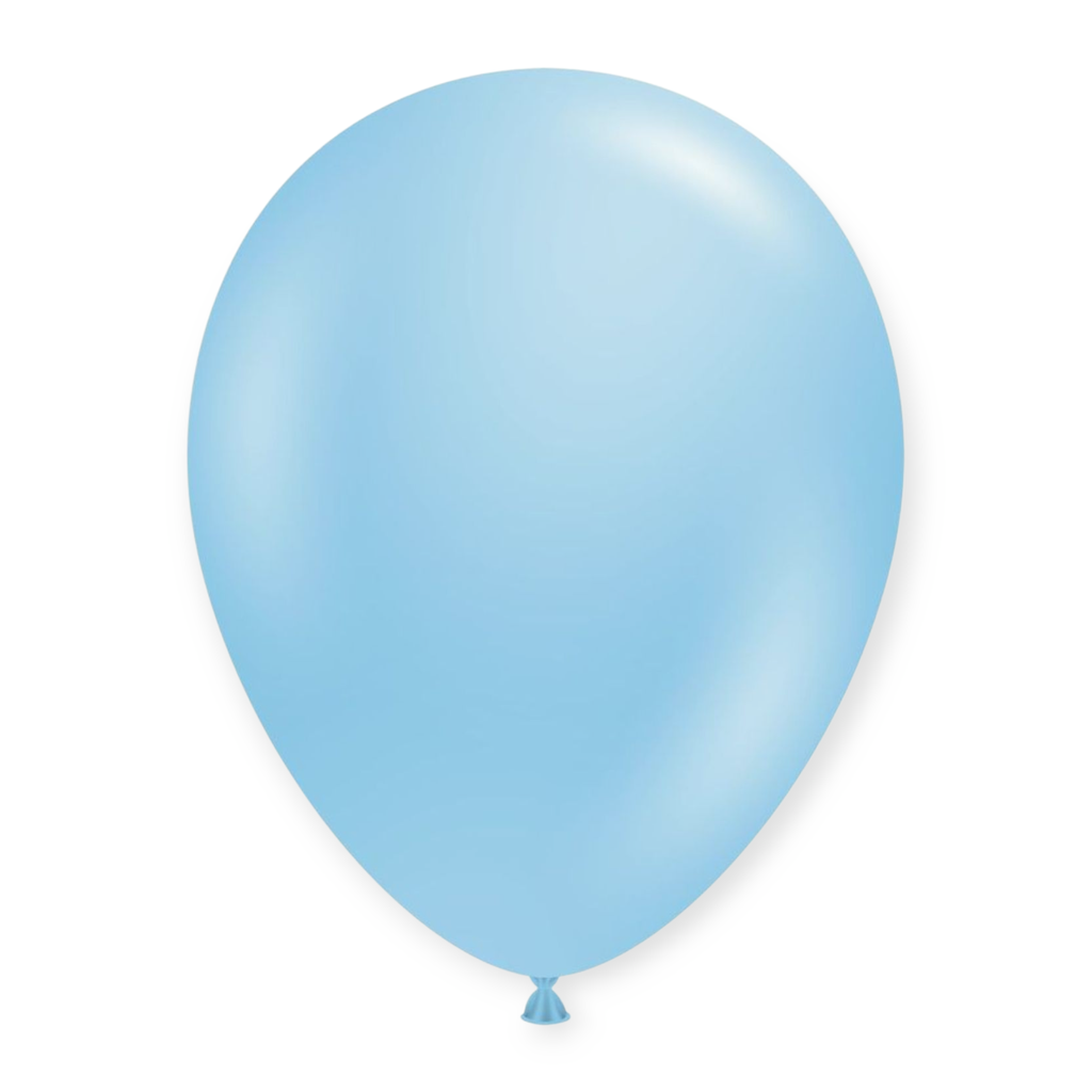 12 in Pastel Latex Balloons 15 pcs Blue