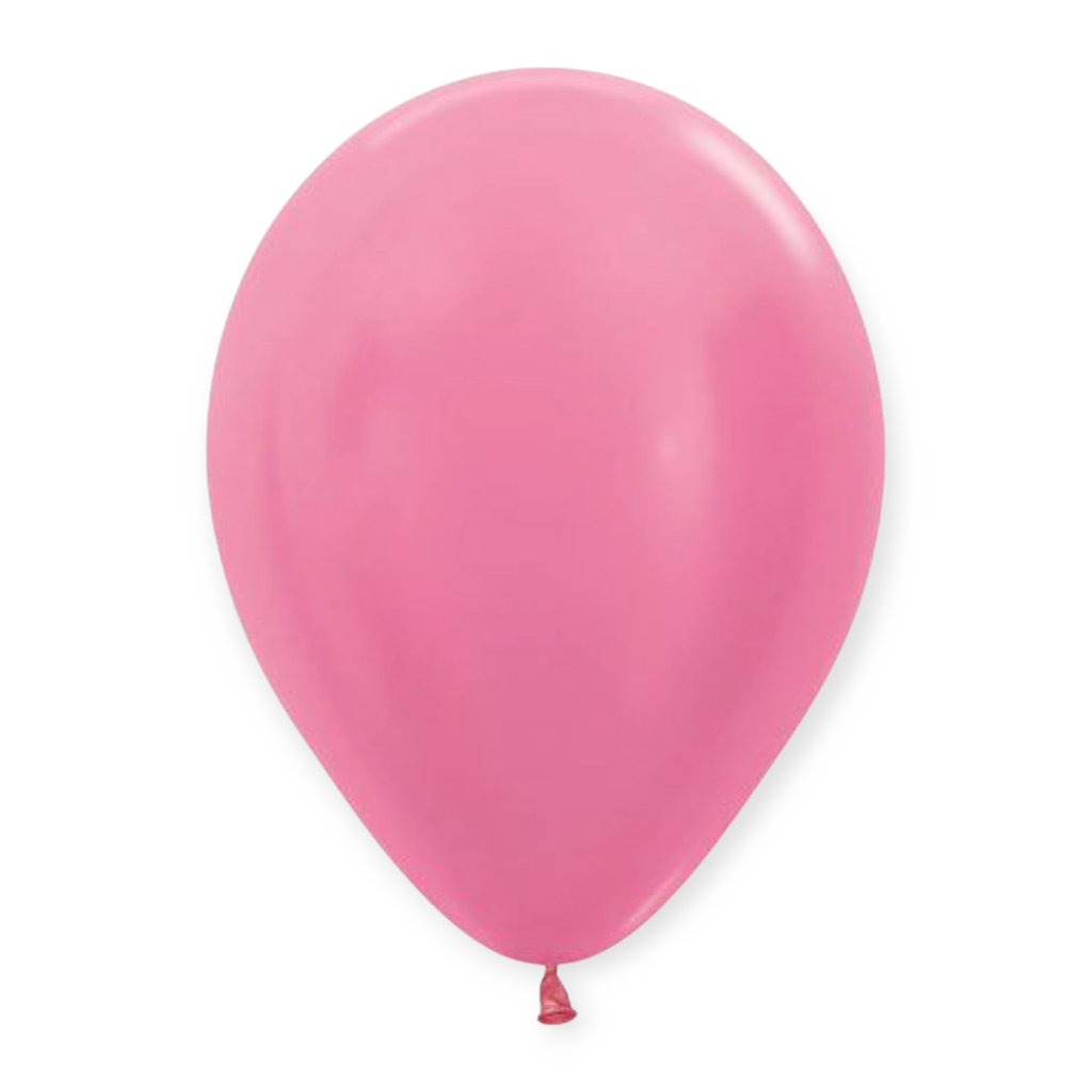 12" Pastel Latex Balloons 15 pcs Pink Fuchsia