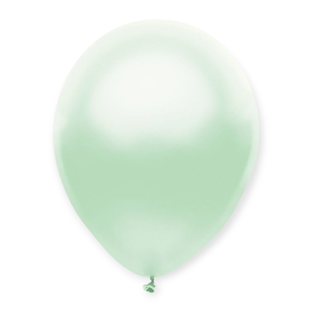 12" Pastel Latex Balloons 15 pcs Mint Green