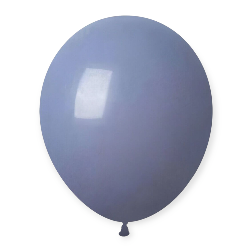 12" Pastel Latex Balloons 15 pcs French Lilac/Gray