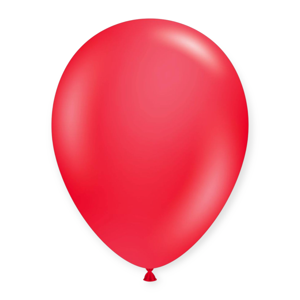 12" Pastel Latex Balloons 15 pcs Red