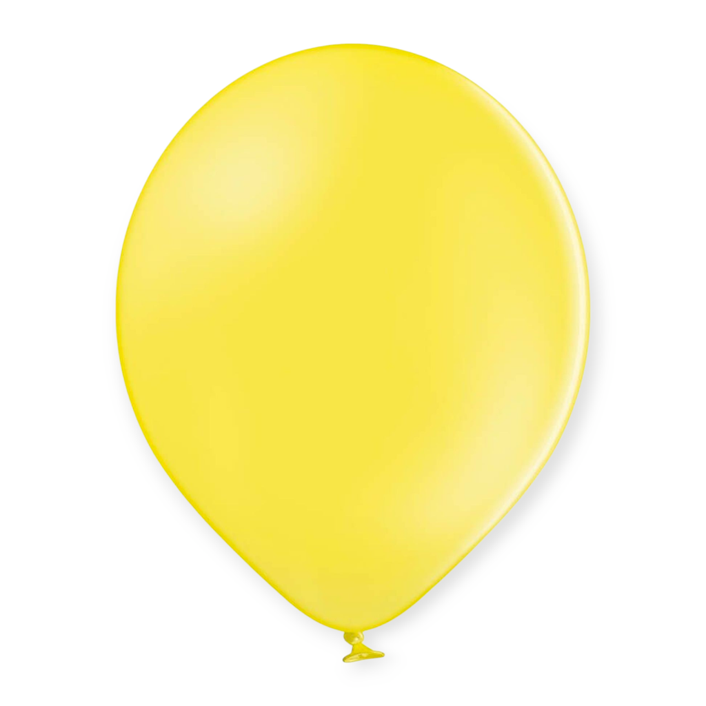 12" Pastel Latex Balloons 15 pcs Yellow