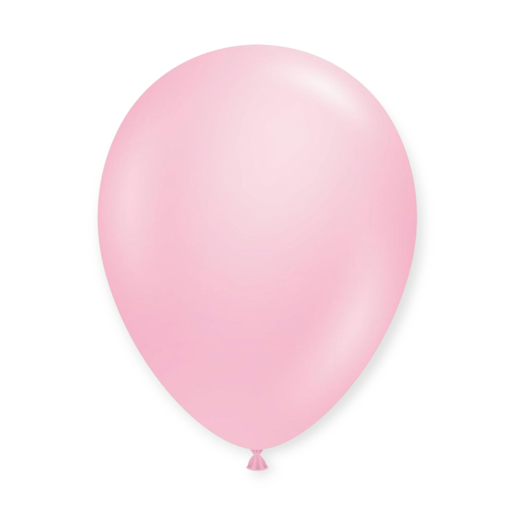 12" Solid Colour Latex Balloons 15 pcs Baby Pink