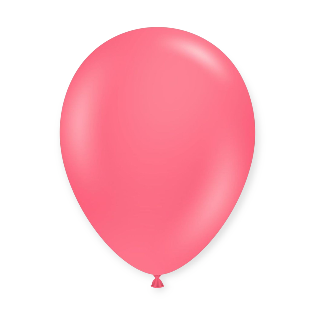 12" Solid Colour Latex Balloons 15 pcs Hot Pink