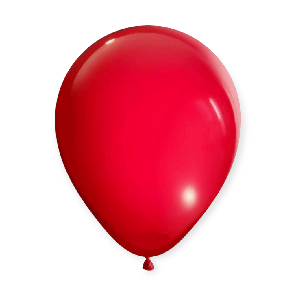 12" Solid Colour Latex Balloons 15 pcs Red