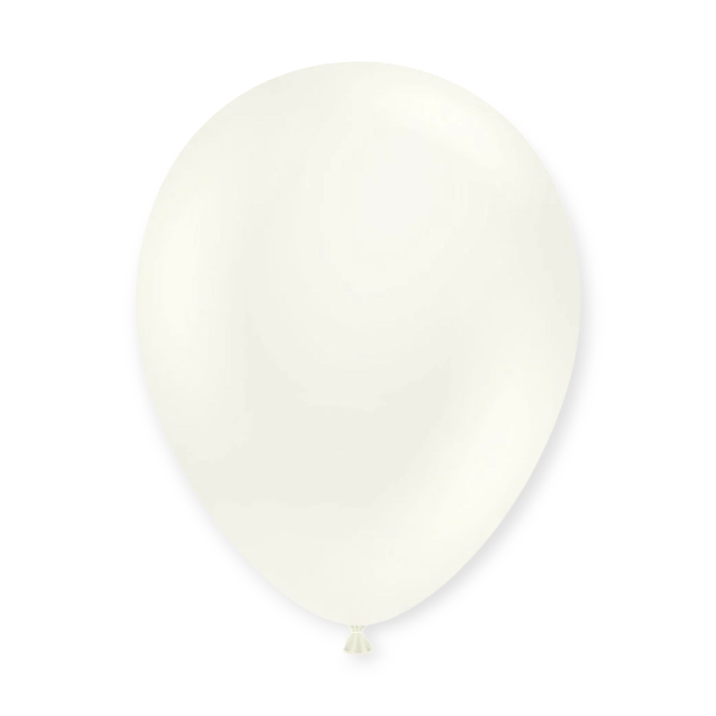 12" Solid Colour Latex Balloons 15 pcs White 