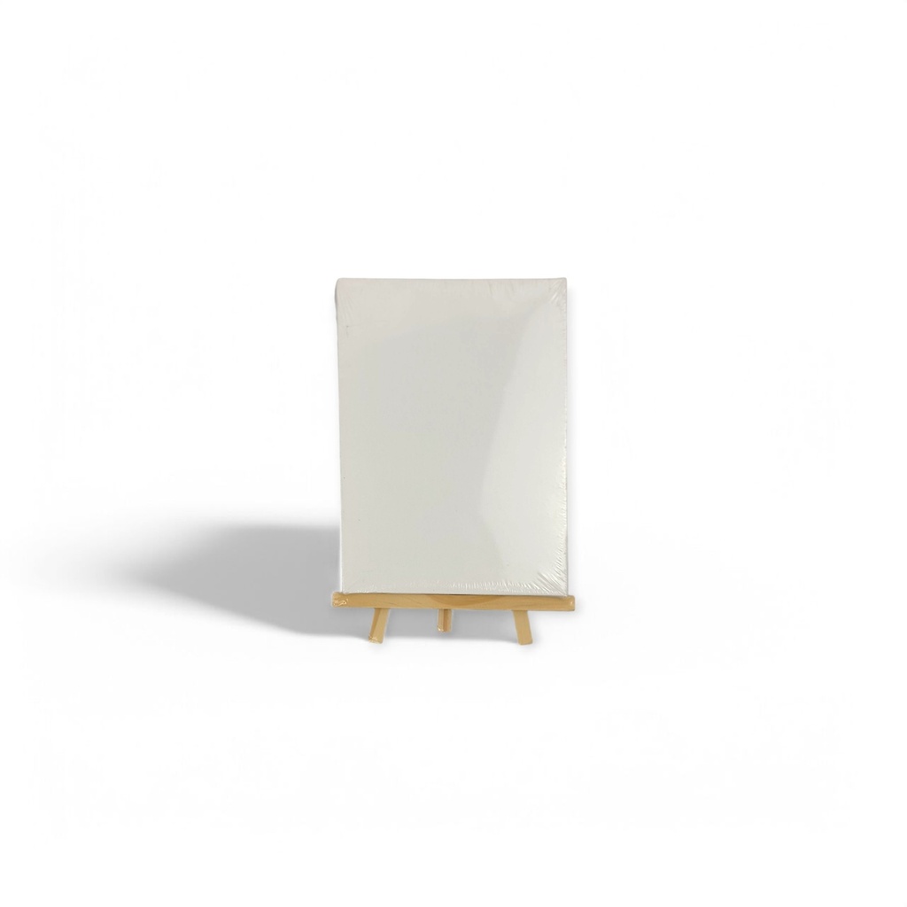 Stretch Artist Canvas: (12X18cm) on Wooden Easel in PDQ