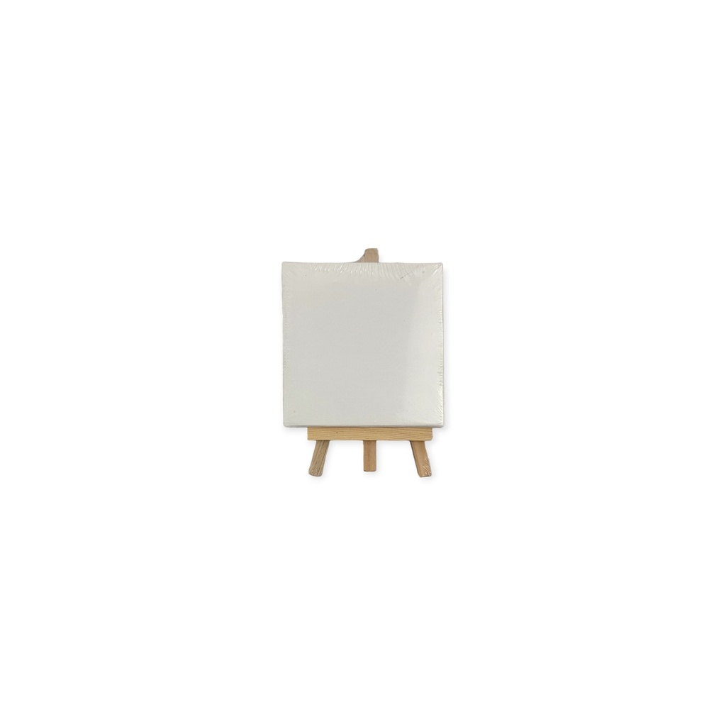Stretch Artist Canvas:  10X10cm) on Wooden Easel in PDQ