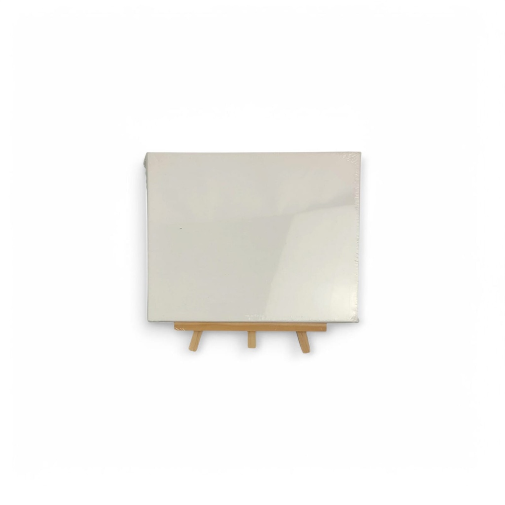 Stretch Artist Canvas: (20X20cm) on Wooden Easel in PDQ