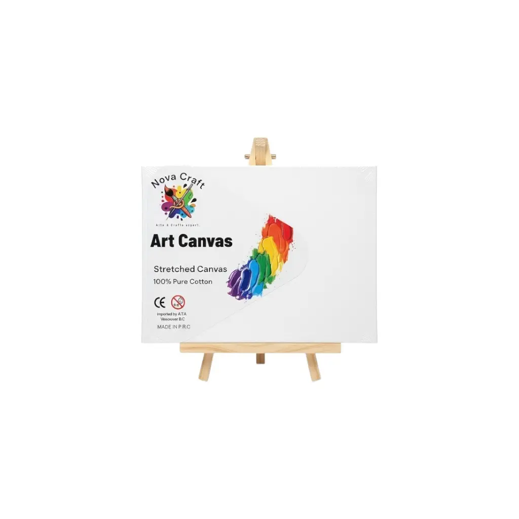 Stretch Artist Canvas: (20X25cm) on Wooden Easel in PDQ