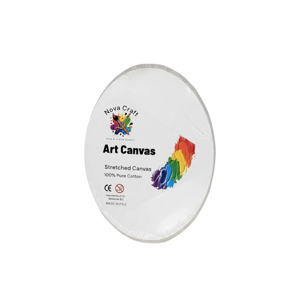 Stretch Artist Canvas: Oval (22X22cm)Triple-Primed Back-Stapled