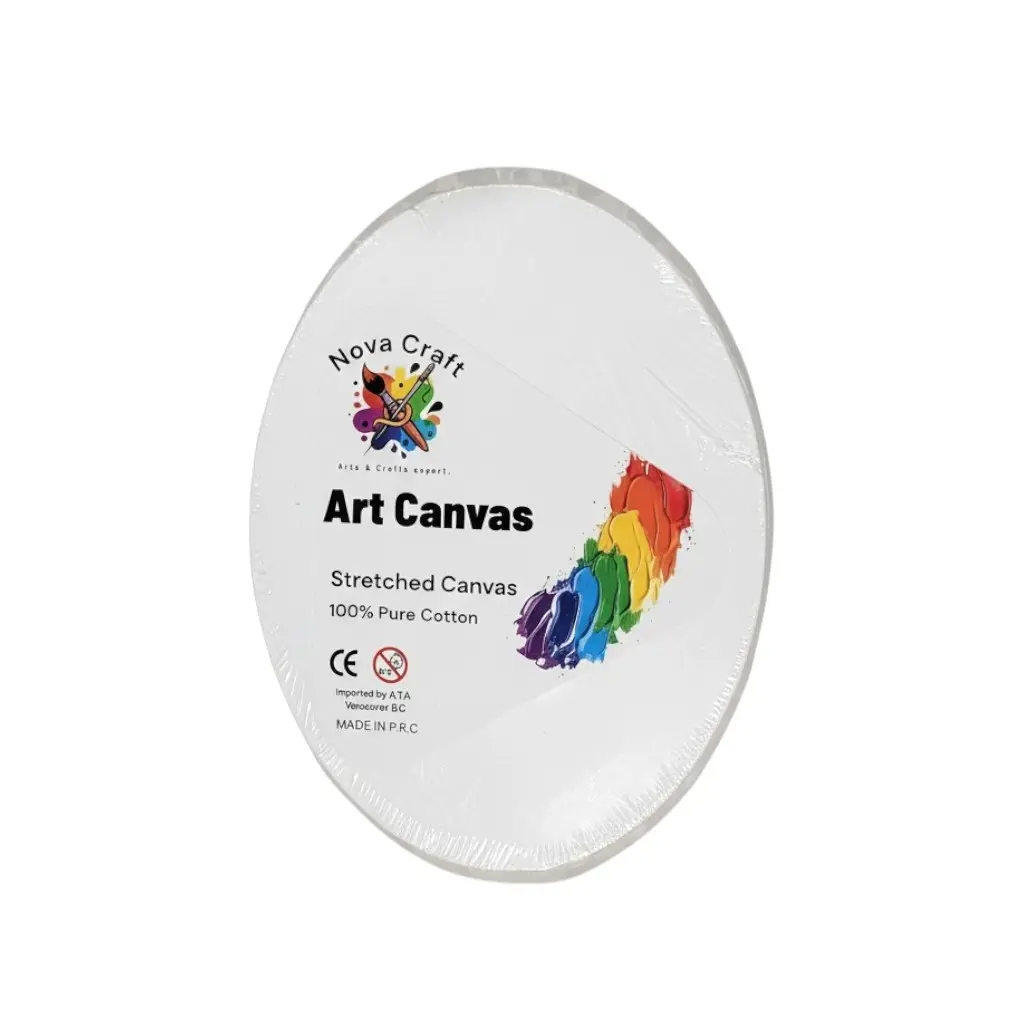 Stretch Artist Canvas: Oval (22X30cm) Triple-Primed Back-Stapled
