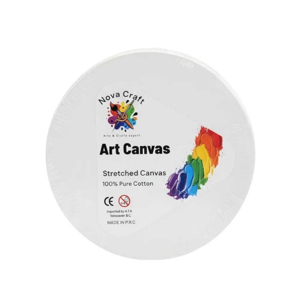 Stretch Artist Canvas: Round 28X30 Triple-Primed Back-Stapled