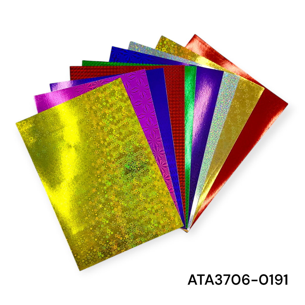 10 pcs Glossy Craft Paper Design 191