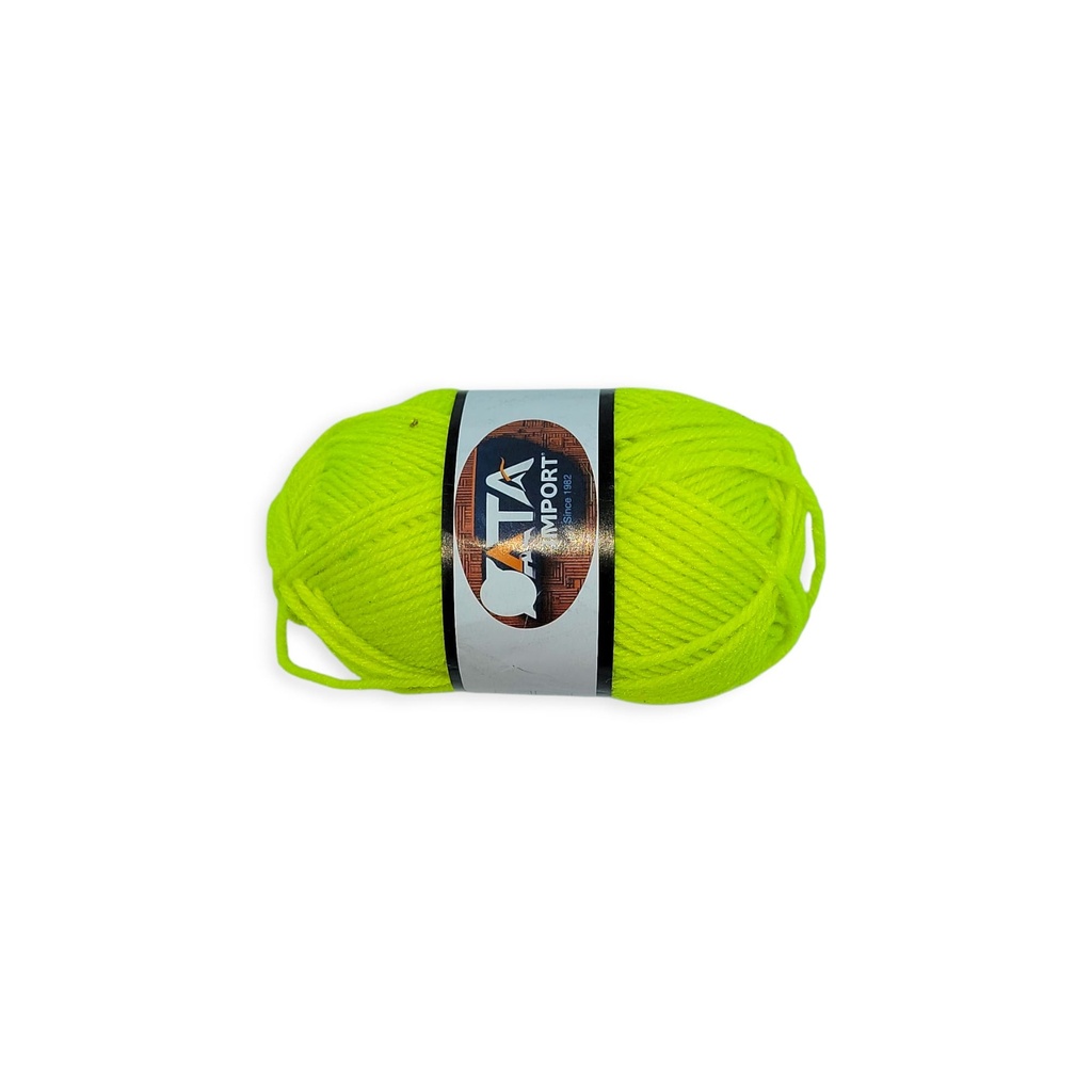 50g Acrylic Milk Cotton Yarn Neon Yellow