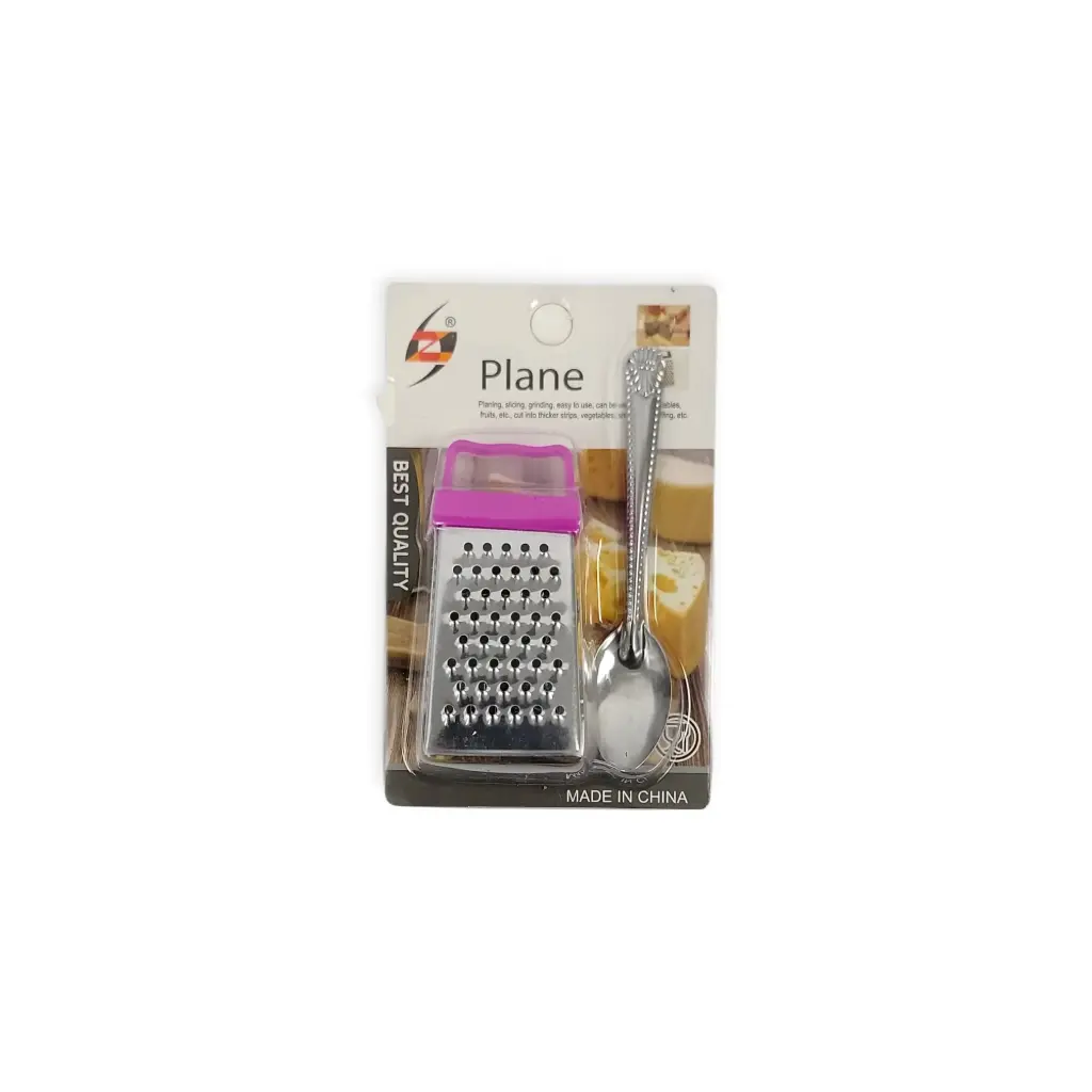 3"H S/S  Grater with Spoon