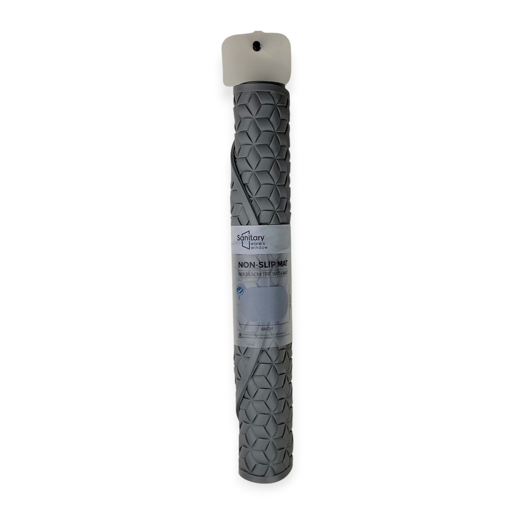 Non-Slip Shower Mat Euro Style dark gray