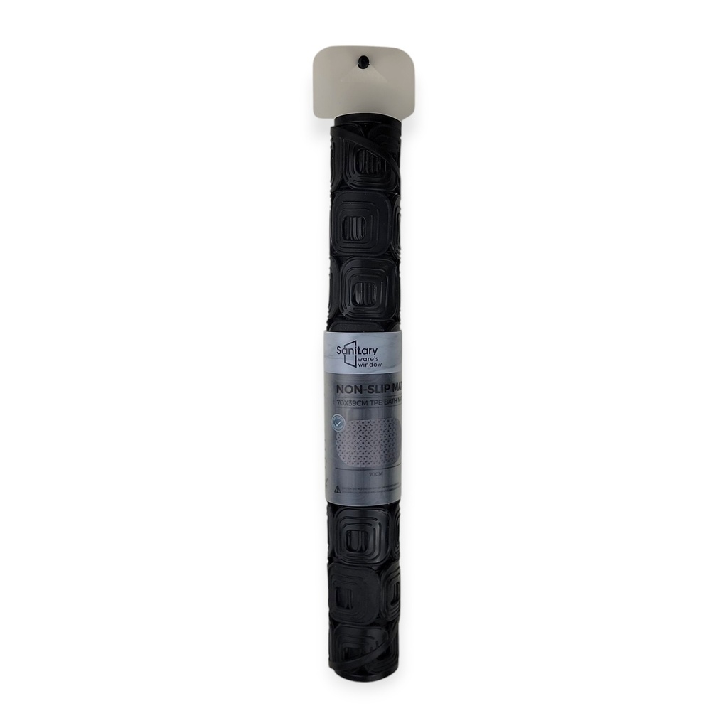 Non-Slip Shower Mat Suction Black