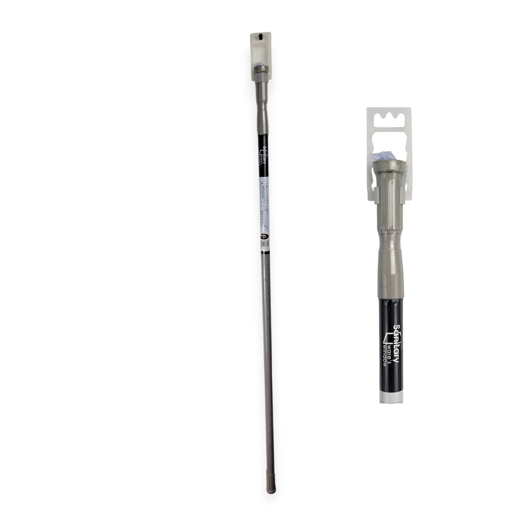 43"-79" Shower Curtain Rod, Cream Steel, Shrink Wrap