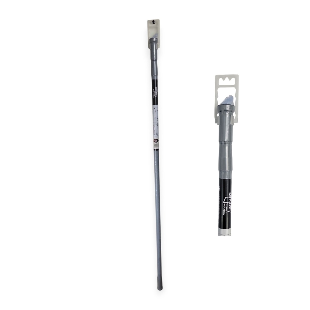 43"-79" Shower Curtain Rod, Grey Steel, Shrink Wrap