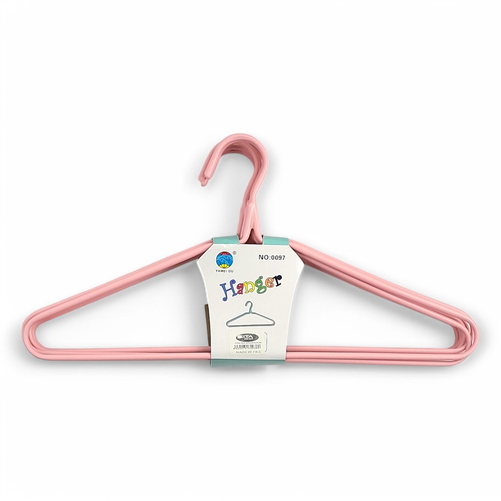 8 pcs Plastic Coated Metal Hangers 