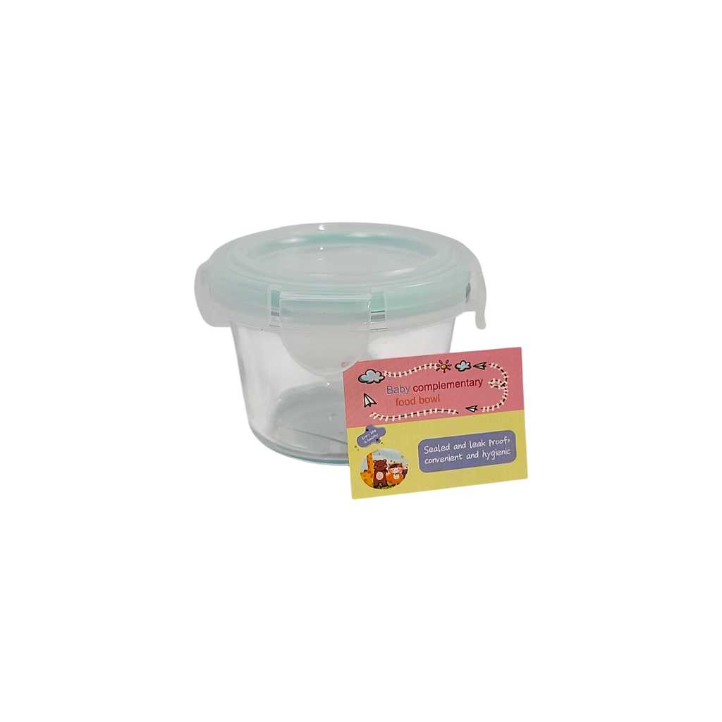 150ml Glass Lunch Container w/lid Round