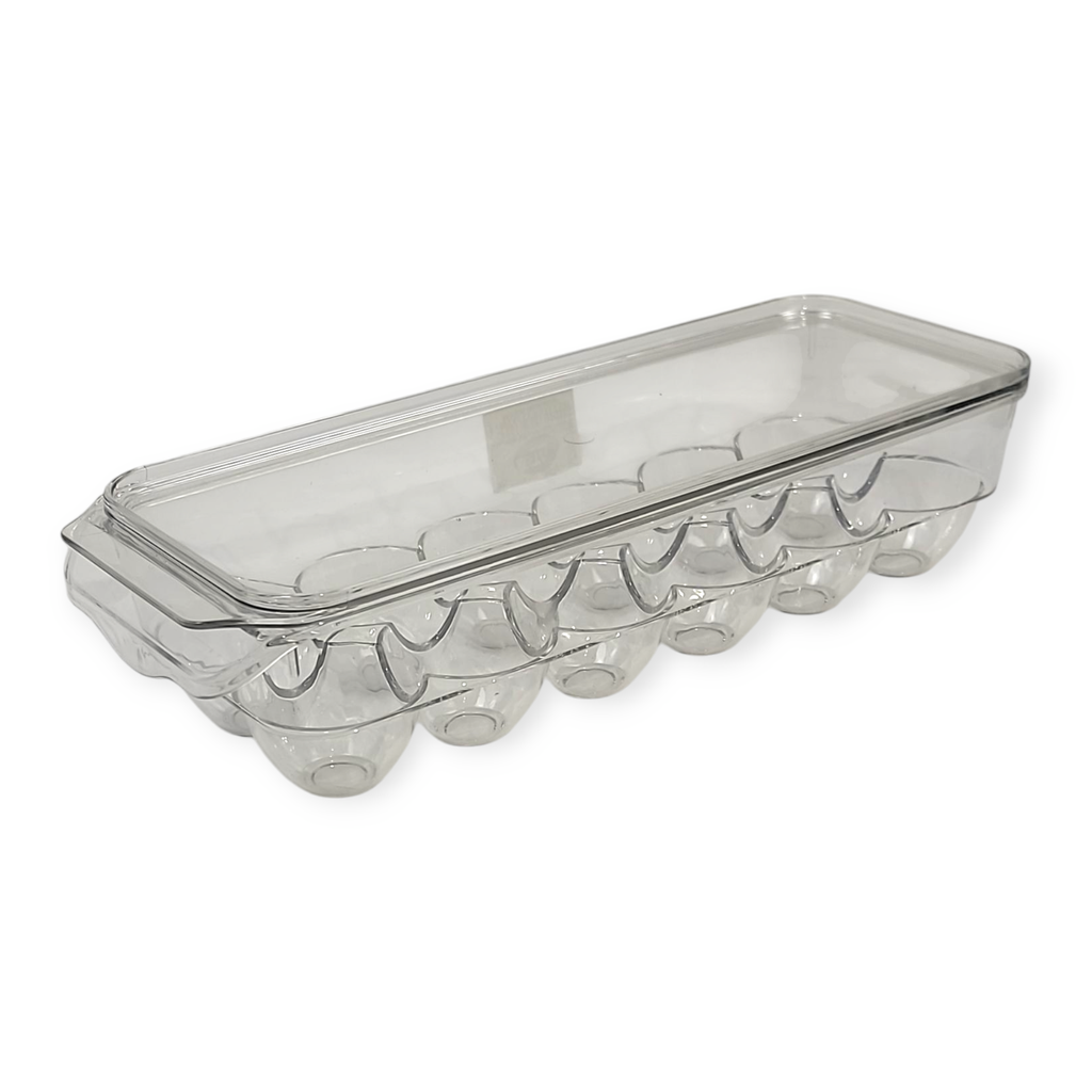 12 dz Egg Holder Clear Fridge Organizer