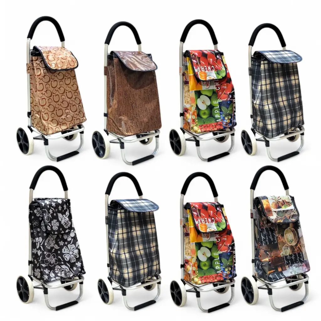 Big Wheel Shopping Trolley Cart mix colours 