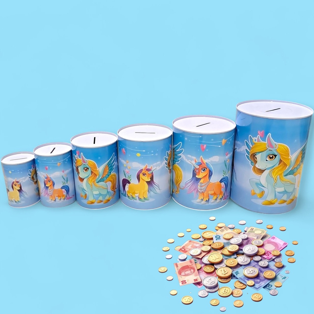  Blue Unicorn piggy bank