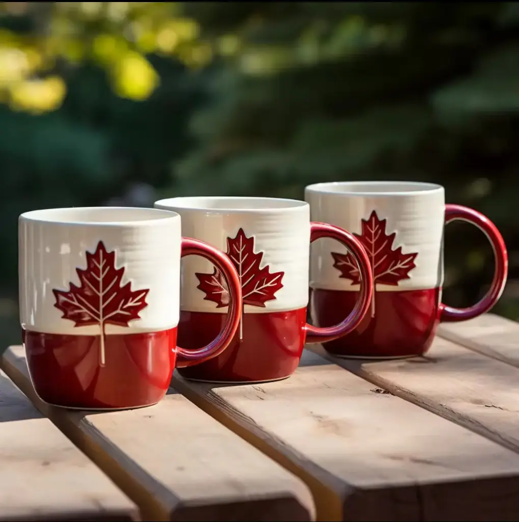 Red & white Maple leaf Coffee Mug