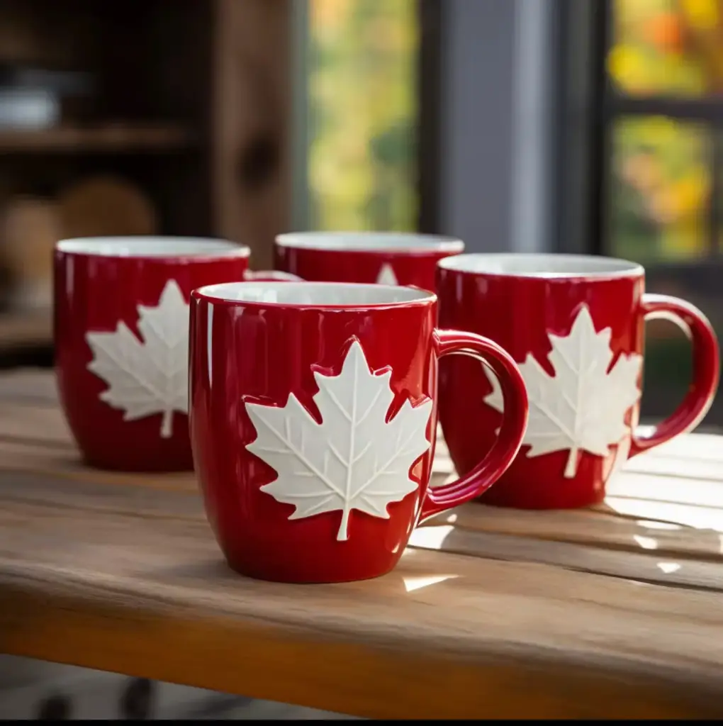 Red & White Maple leaf Canada Coffee Mug