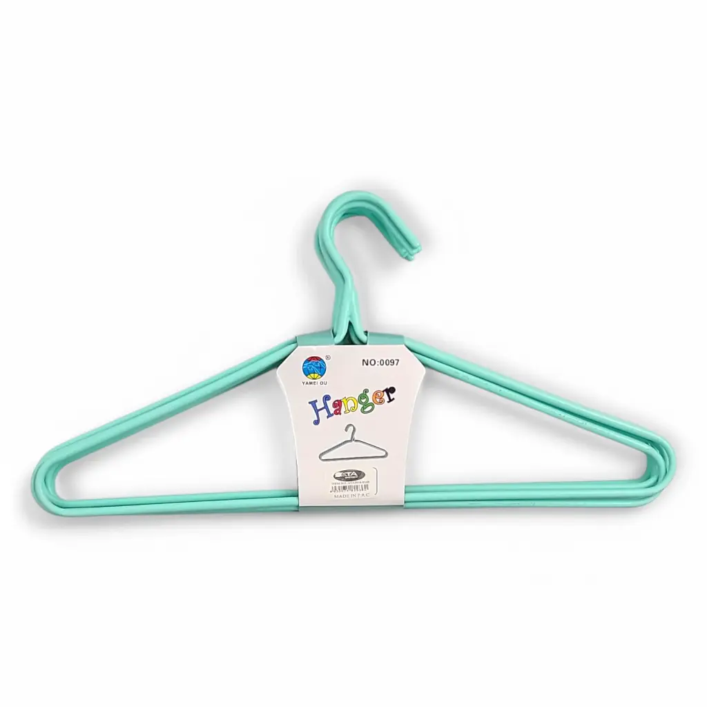8 pcs Plastic Coded Metal Hangers 