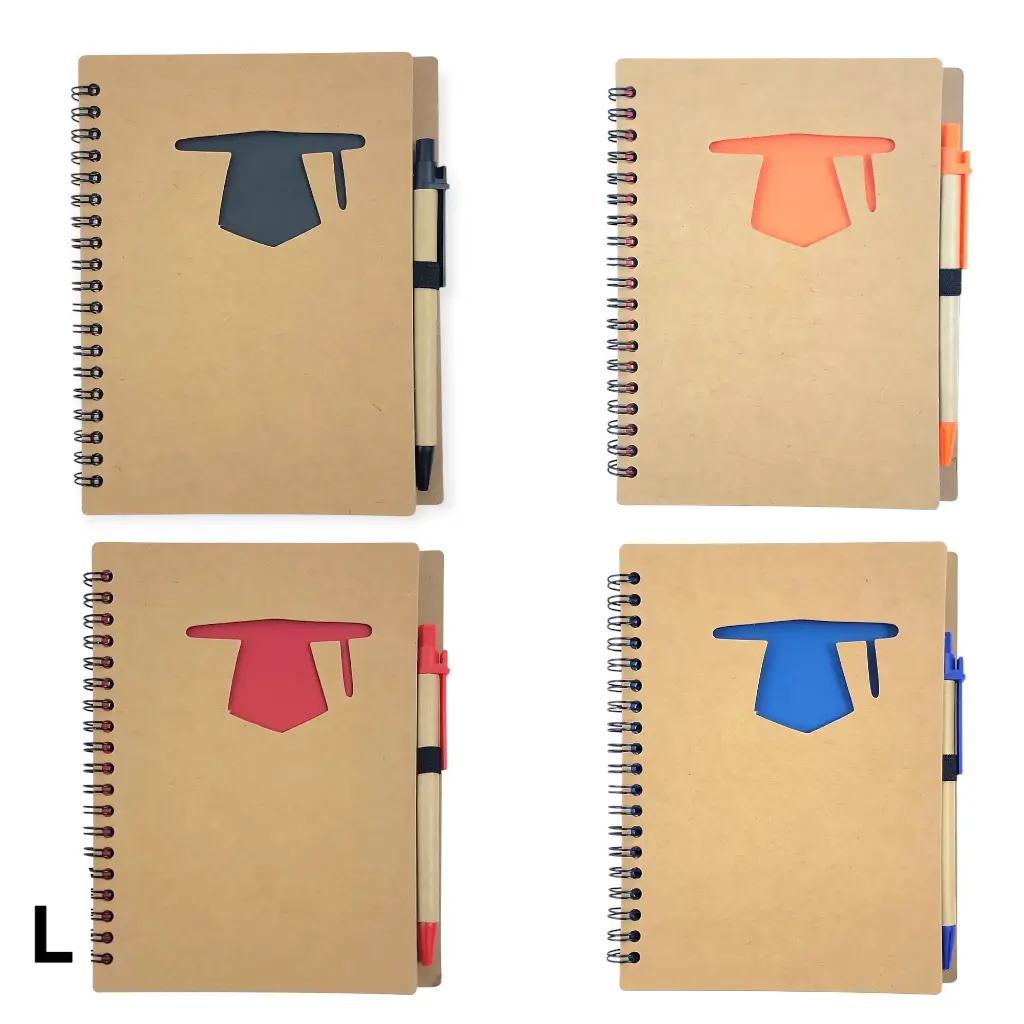 Large Notebook with a pen 7"×6"